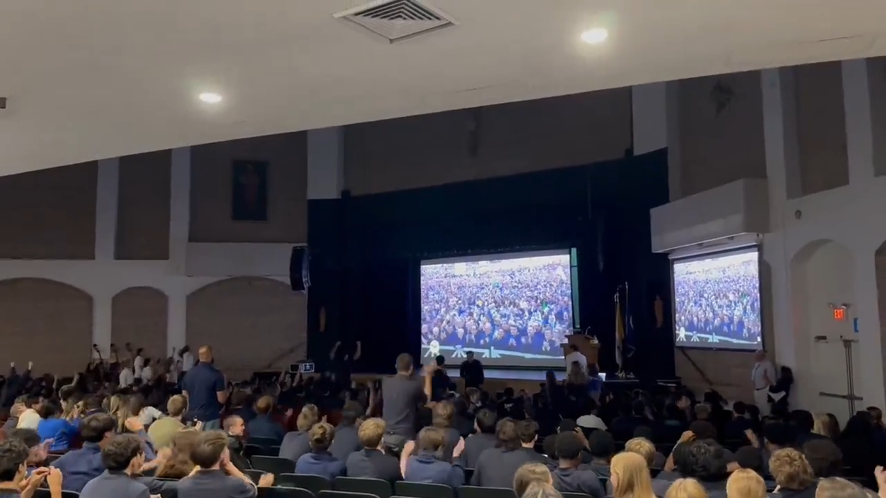 American Catholic School kids learning the new Pope is American thumbnail