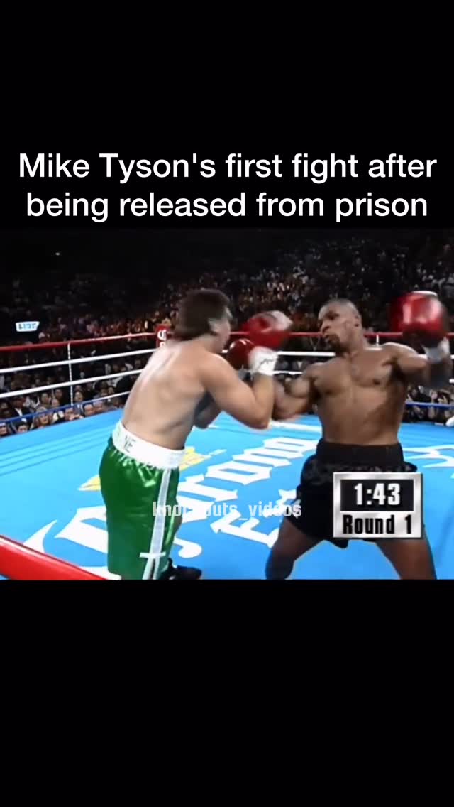 Mike Tyson's first fight after being released from prison! thumbnail