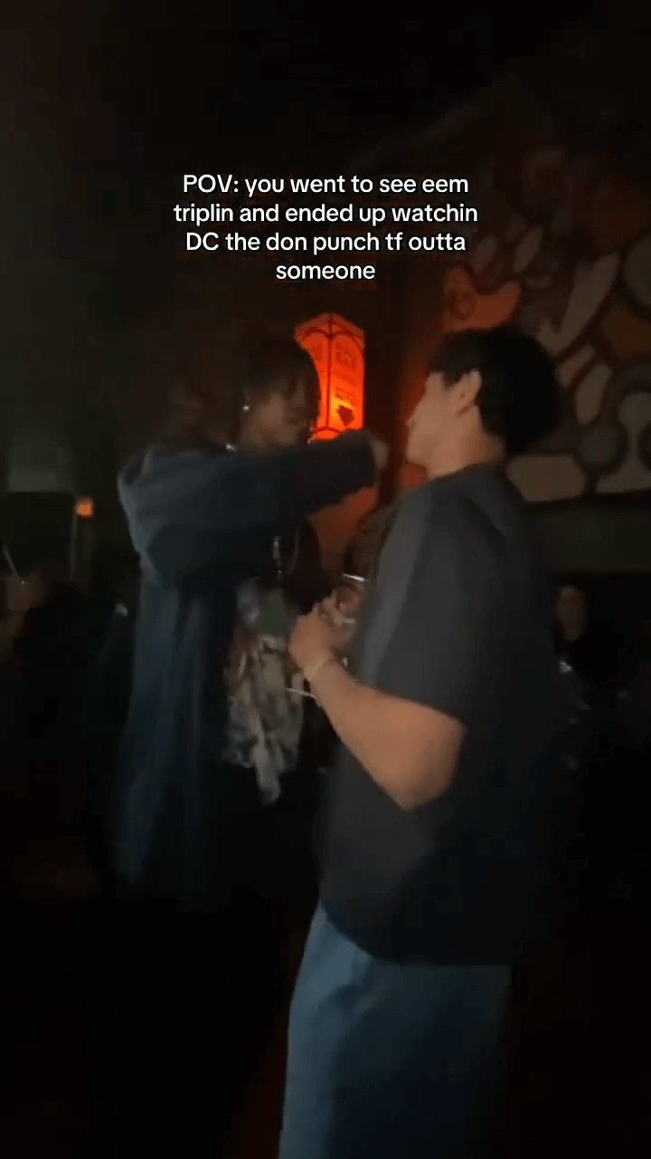 25 year old mumble rapper DC The Don punched a fan in the face last night at his show thumbnail