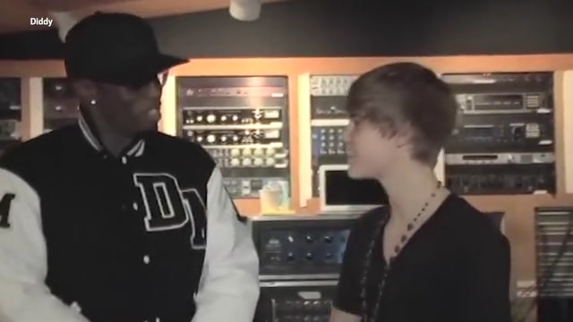 Cringe Moment: a video taken in 2010 when Bieber was 16, the young singer can be seen stuttering and looking uncomfortable as Combs asks him why he doesn’t hang out with him anymore thumbnail