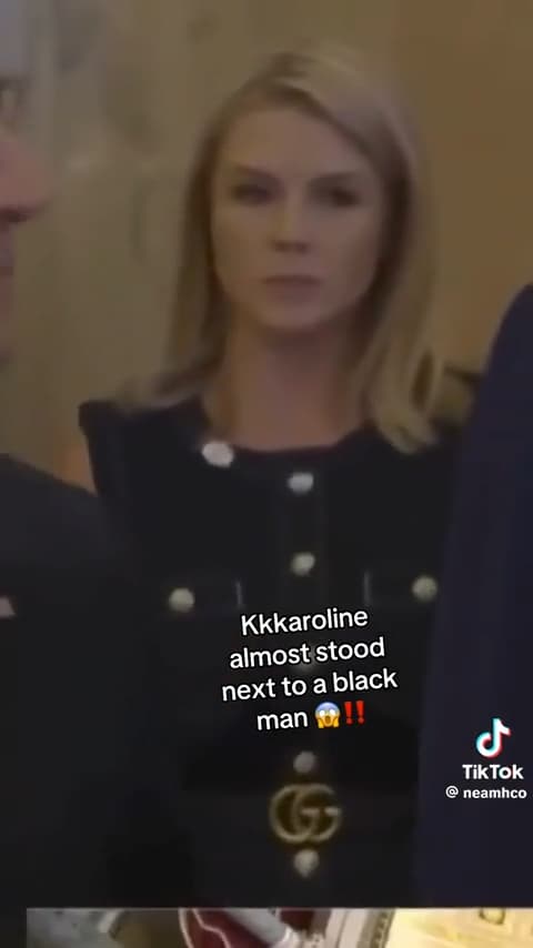 CLOSE CALL: "KKKaroline" Narrowly Avoids Standing Next To A Black Man! thumbnail