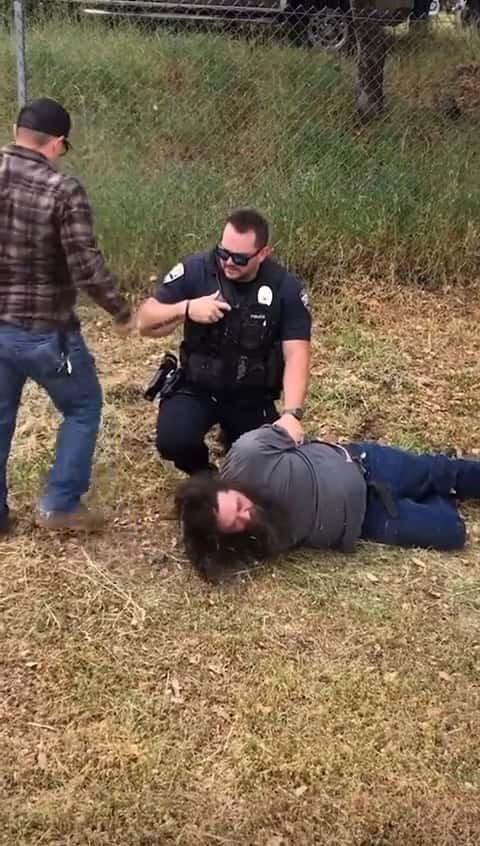 HORRIFYING: Purple Heart Vet Brutally Assaulted by Off-Duty Cop Over FREE SPEECH! Redding, CA thumbnail