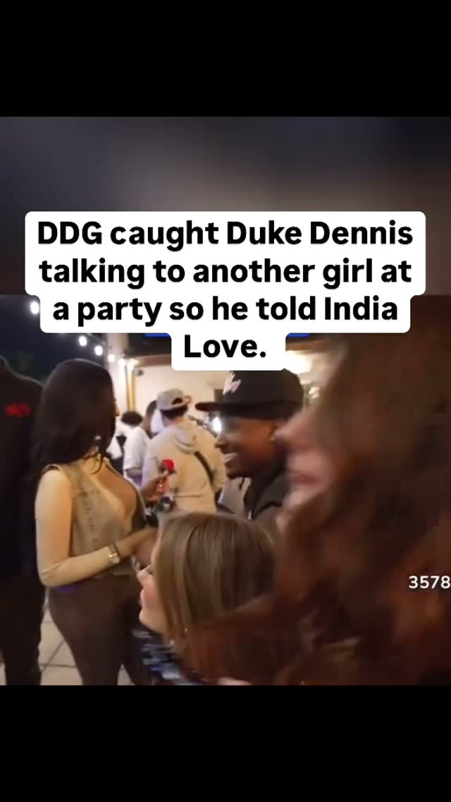DDG caught Duke Dennis talking to another girl at a party so he told India Love. thumbnail