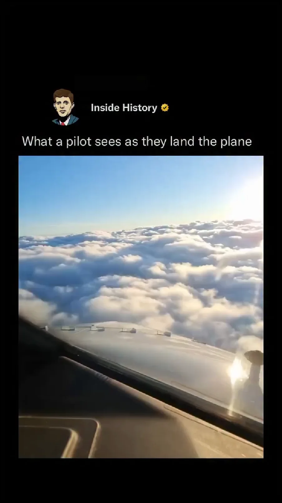 What a pilot sees as they land the plane thumbnail