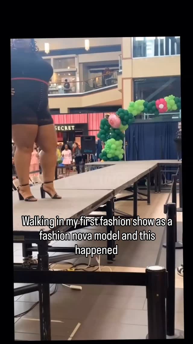 Meanwhile at the fashion nova fashion show this happened