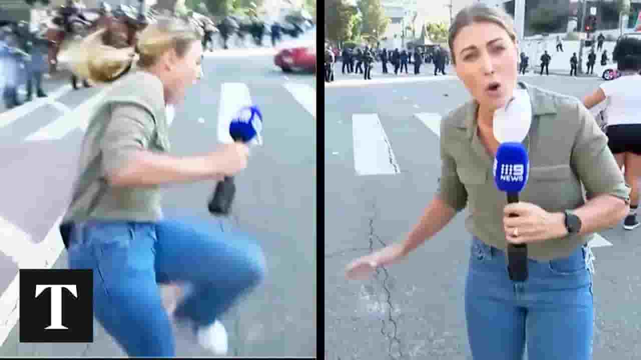 LA Protests: TV Journalist Shot With Police Rubber Bullet