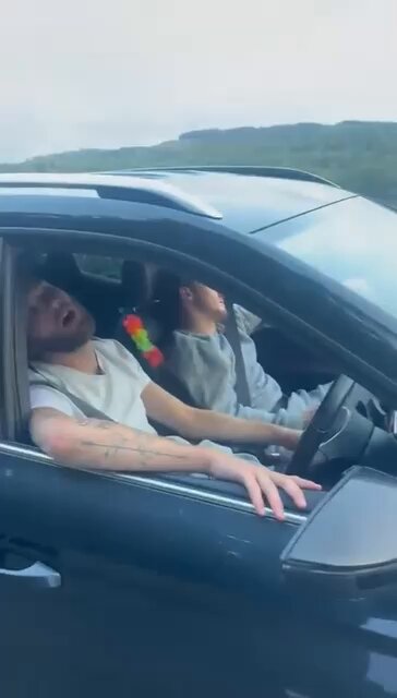 2 Drunk British Guys Crash Car, Then Casually Have A Nap!