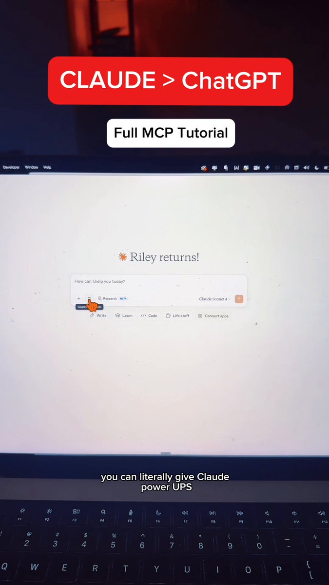Then a tutorial on how to give Claude access to MCP tools