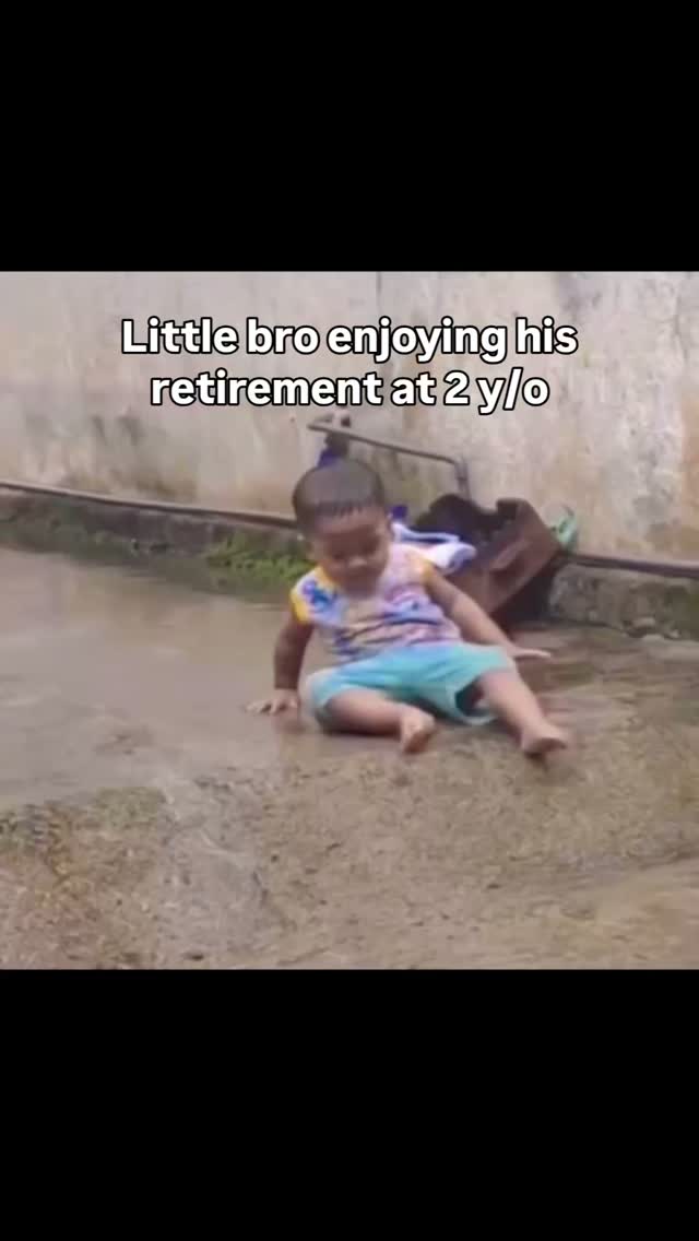 Little Bro enjoying his retirement at 2 years old