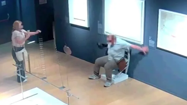 UNBELIEVABLE! Tourist accidentally smashes £10million Van Gogh masterpiece into splinters... by taking a seat thumbnail