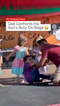 Dad confronts his SON'S BULLY ON STAGE!
