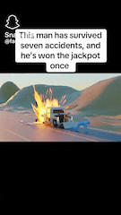 Luckies man: This man survived seven accidents, and he's won the lottery once!