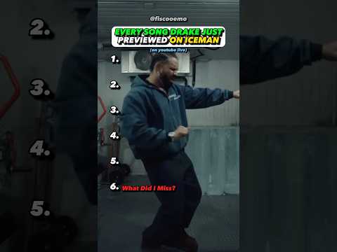 Every Song Drake Previewed on ICEMAN thumbnail