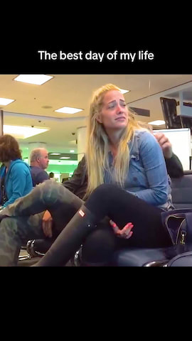If you have ever wondered what it looks like to propose at the airport, this is how it is done! thumbnail