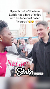 Speed couldn’t believe Serbia has a bag of chips with his face on it called “Negr*s” thumbnail