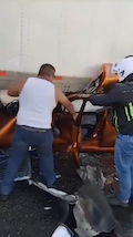Guy walks away without injury after severe crash. Airbags worked exactly as intended thumbnail