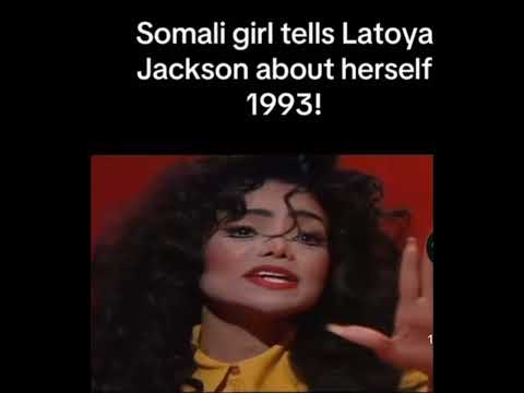 Somali girl tells Latoya Jackson about herself in 1993! She washed Latoya, rinsed her, air dried her, ironed her and placed her in a cupboard! Brilliant Sista! thumbnail