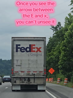 FedEx Ground: Once you see the arrow between the E and x, you can't unsee it thumbnail