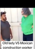 Old lady argues with Mexican gardener over flying debris thumbnail