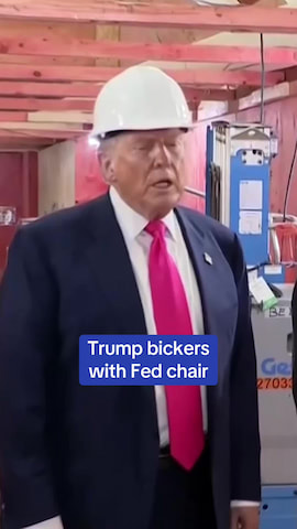 Trump and Powell bickered about the total cost of the renovation project for the building, as the president said the costs renovation had reached $3.1 billion thumbnail