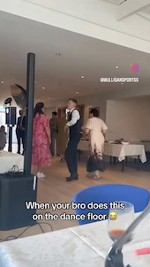 To do this sick dance move at a wedding! thumbnail