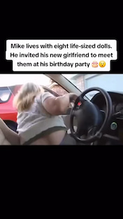 Mike lives with eight life-sized dolls. He invited his new girlfriend to meet them at his birthday party! thumbnail