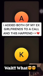 "I ADDED BOTH OF MY EX GIRLFRIENDS TO A CALL AND THIS HAPPENED!" thumbnail