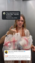This woman using Airbnb in India is going viral after she was told to discard her trash by throwing it over a wall by authorities! thumbnail