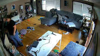 TV fell off the wall as soon as a woman got done mounting it! thumbnail
