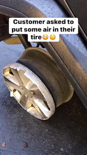 "Customer asked to put some air in their tire" thumbnail