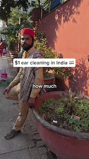 Disgusting: $1 ear cleaning in India! thumbnail