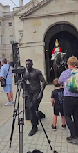 Meanwhile outside Royal Buckingham Palace, London in once Great Britain thumbnail