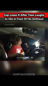Cop Loses It After Teen Laughs At Him In Front Of His Girlfriend! thumbnail