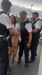 A schoolgirl was arrested at Mcdonalds due to a policy stating school kids are not allowed in after 5pm. McDonalds called the police after an argument escalated! thumbnail