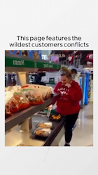 " I caught a woman eating chicken out of a rotisserie chicken bag still in the display at Costco." thumbnail
