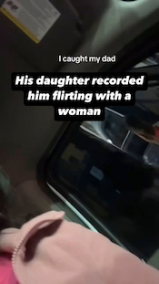 His daughter recorded him flirting with a woman: She showed it to her mom! thumbnail