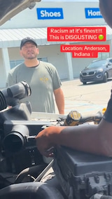 Random man going up to a Hispanic man in a parking lot asking for his papers! thumbnail