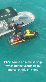 TikTok Viral Video: Girl Falls Off and Struggles to Climb Back on the Jet Ski thumbnail
