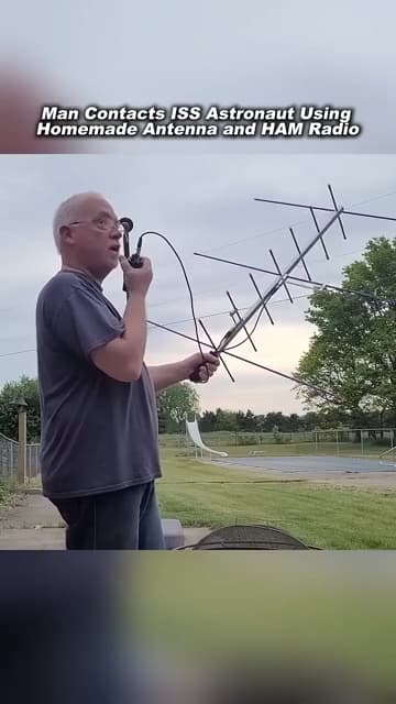 He Made a Homemade Antenna to Contact The ISS
