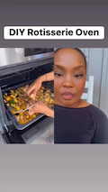 Here’s how to do  rotisserie style with your oven at home