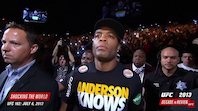 Anderson Silva get cocky only to get KO’d and lose his belt  He was never the same after this loss..