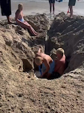 What Could Go Wrong with digging holes at the beach